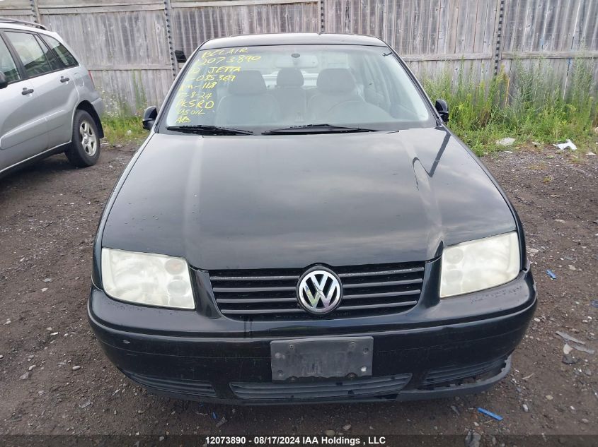 2002 Volkswagen Jetta VIN: 3VWTH69M42M085369 Lot: 12073890