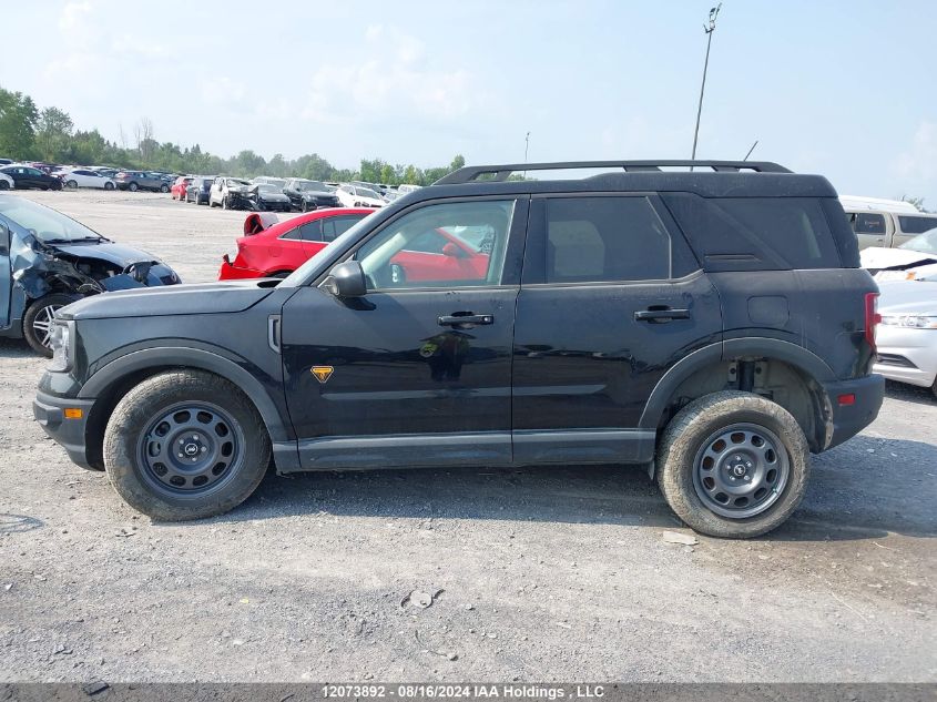 2021 Ford Bronco Sport Badlands VIN: 3FMCR9D95MRA27731 Lot: 12073892