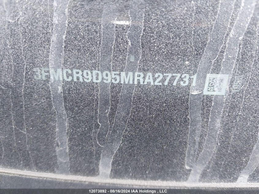 2021 Ford Bronco Sport Badlands VIN: 3FMCR9D95MRA27731 Lot: 12073892