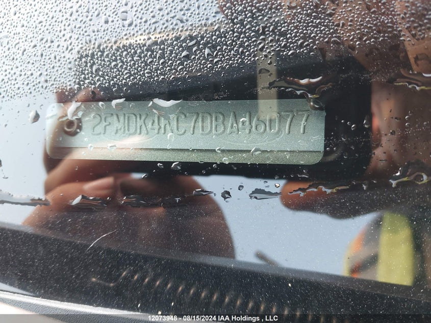 2013 Ford Edge Limited VIN: 2FMDK4KC7DBA46077 Lot: 12073948