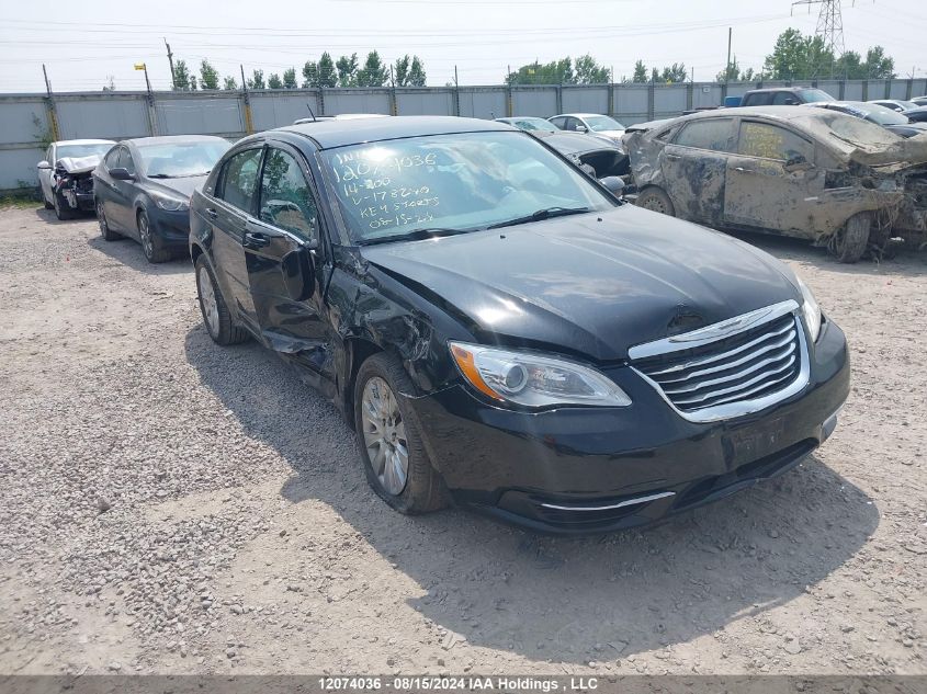 2014 Chrysler 200 VIN: 1C3CCBABXEN178240 Lot: 12074036