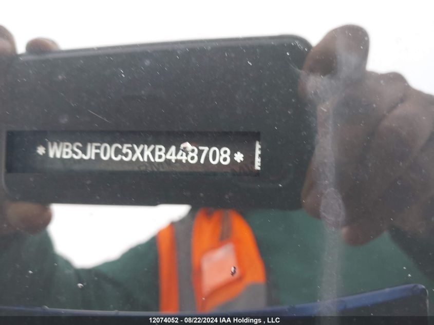 2019 BMW M5 VIN: WBSJF0C5XKB448708 Lot: 12074052