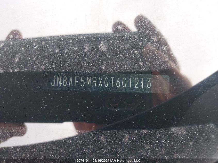 2016 Nissan Juke VIN: JN8AF5MRXGT601213 Lot: 12074101