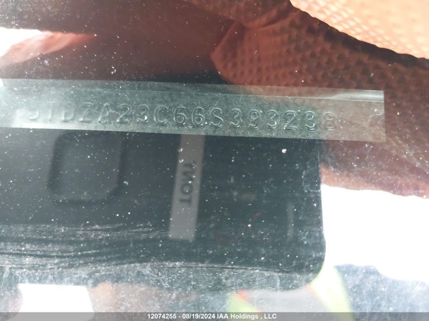 2006 Toyota Sienna Ce/Le VIN: 5TDZA23C66S393238 Lot: 12074255