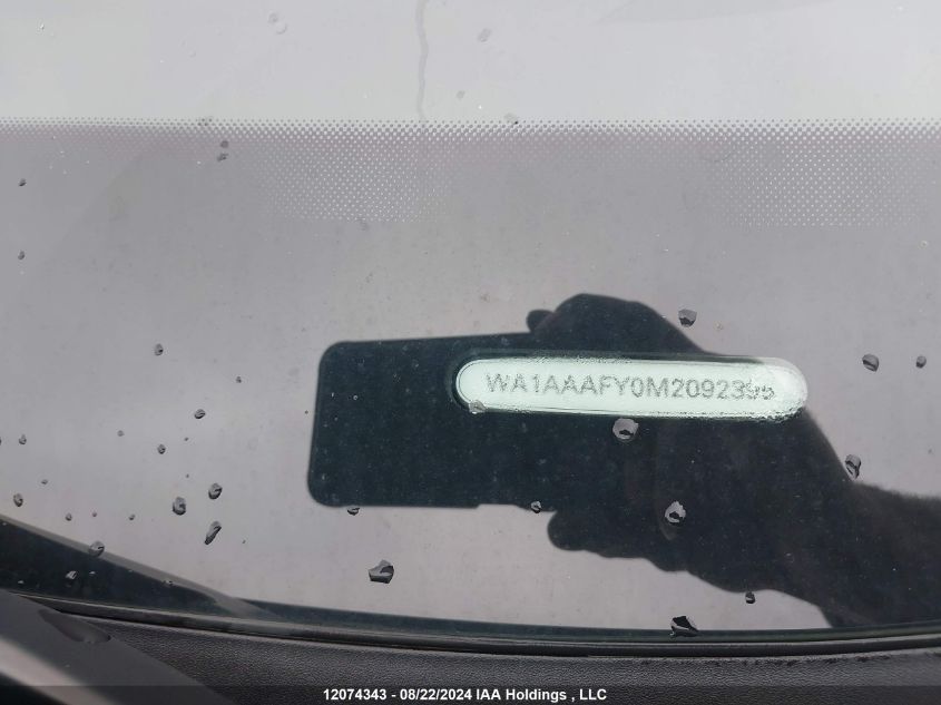 2021 Audi Q5 Premium VIN: WA1AAAFY0M2092395 Lot: 12074343