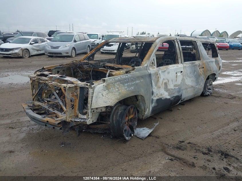 2017 GMC Yukon, Total Burn, IAAI, VIN 1GKS2GKC1HR157907 — photo 2