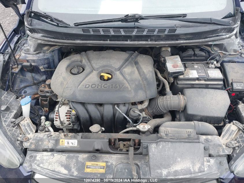 2013 Hyundai Elantra Gl VIN: 5NPDH4AE6DH412721 Lot: 12074390