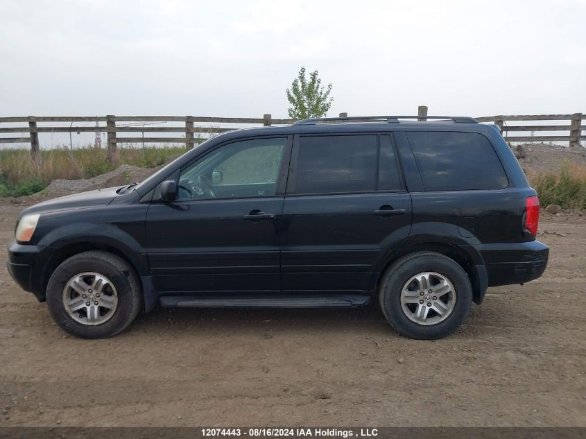 2005 Honda Pilot Ex VIN: 2HKYF18425H002972 Lot: 12074443