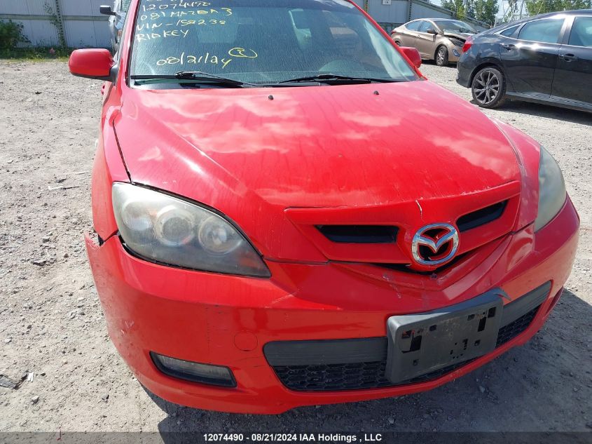 2008 Mazda Mazda3 VIN: JM1BK34F881158238 Lot: 12074490