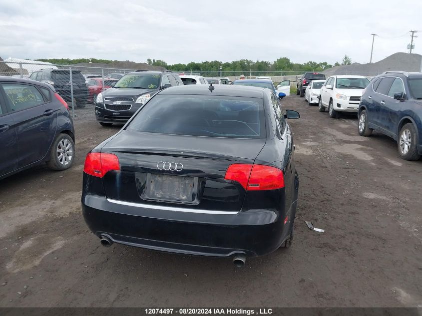 2008 Audi A4 VIN: WAUEF78E98A001602 Lot: 12074497