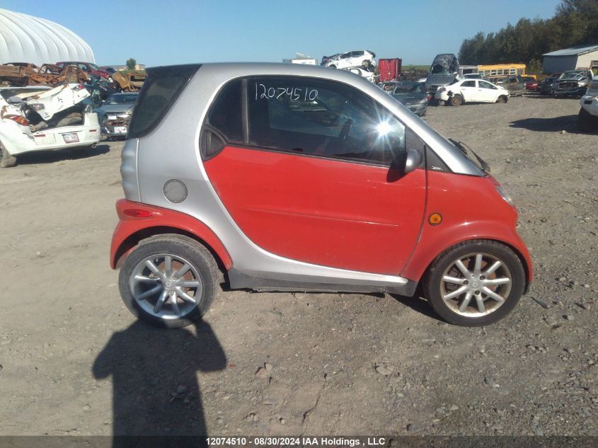 2005 Smart Fortwo VIN: WMEAJ00F25J188190 Lot: 12074510