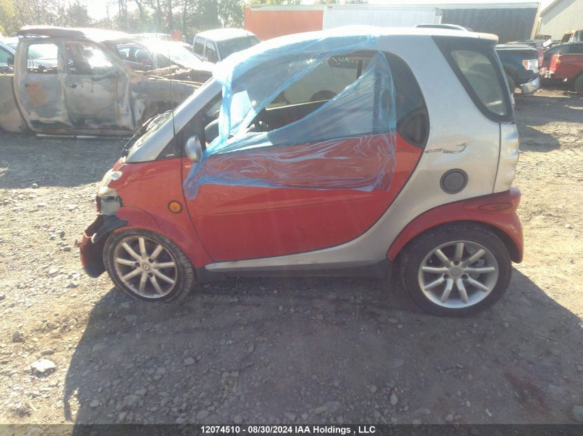 2005 Smart Fortwo VIN: WMEAJ00F25J188190 Lot: 12074510