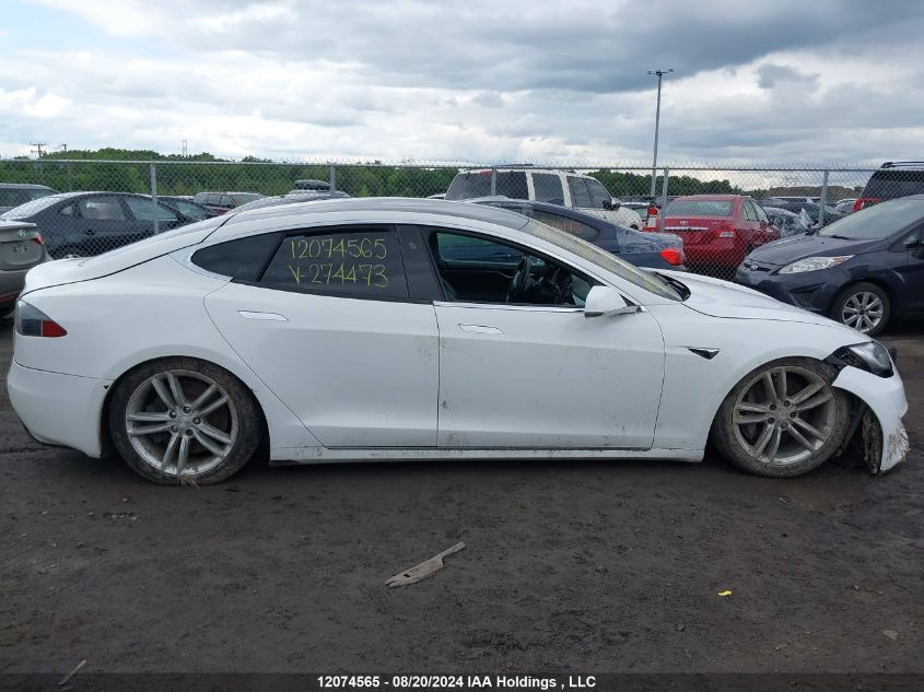 2018 Tesla Model S 100D/75D/P100D VIN: 5YJSA1E26JF274473 Lot: 12074565