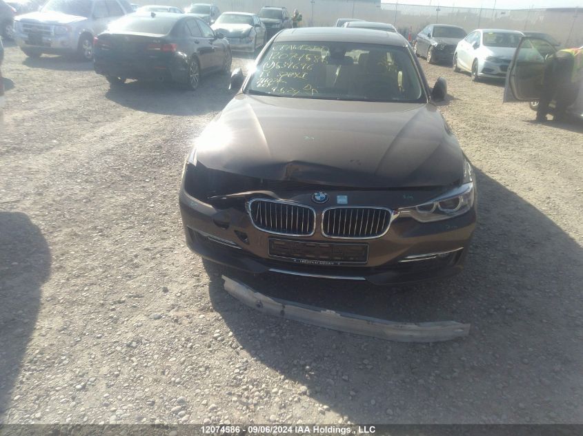 2013 BMW 328 Xi VIN: WBA3B3C52DF534696 Lot: 12074586