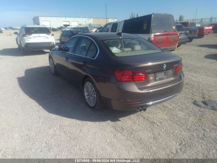 2013 BMW 328 Xi VIN: WBA3B3C52DF534696 Lot: 12074586