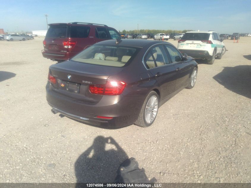 2013 BMW 328 Xi VIN: WBA3B3C52DF534696 Lot: 12074586