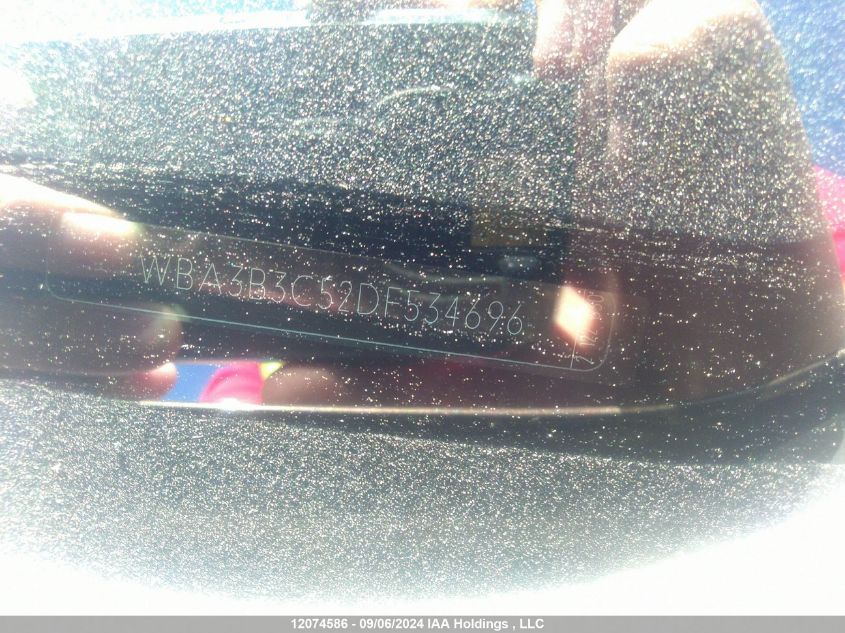 2013 BMW 328 Xi VIN: WBA3B3C52DF534696 Lot: 12074586