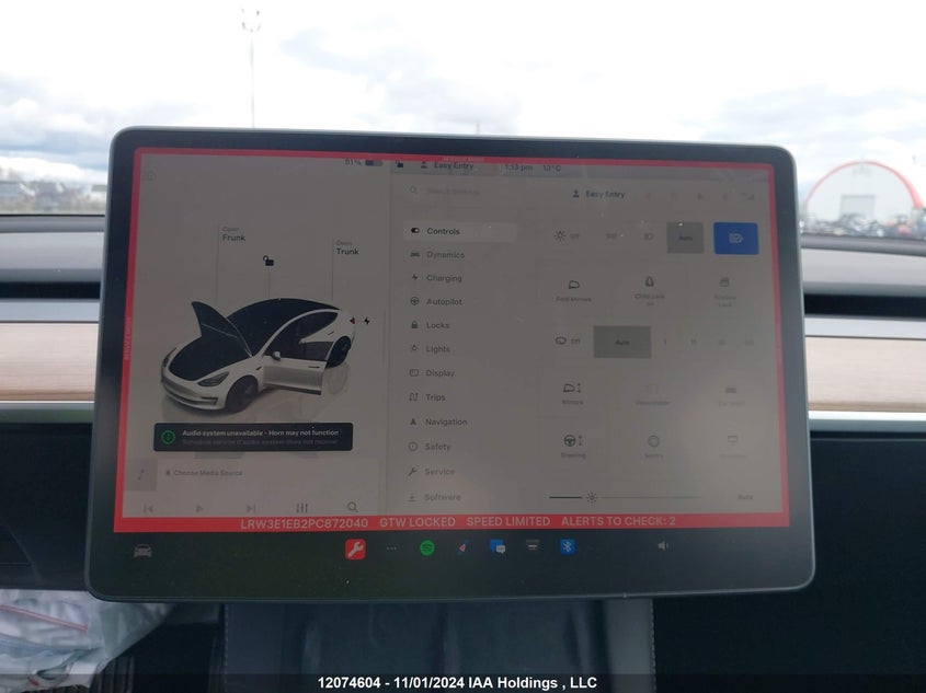 2023 Tesla Model 3 VIN: LRW3E1EB2PC872040 Lot: 12074604