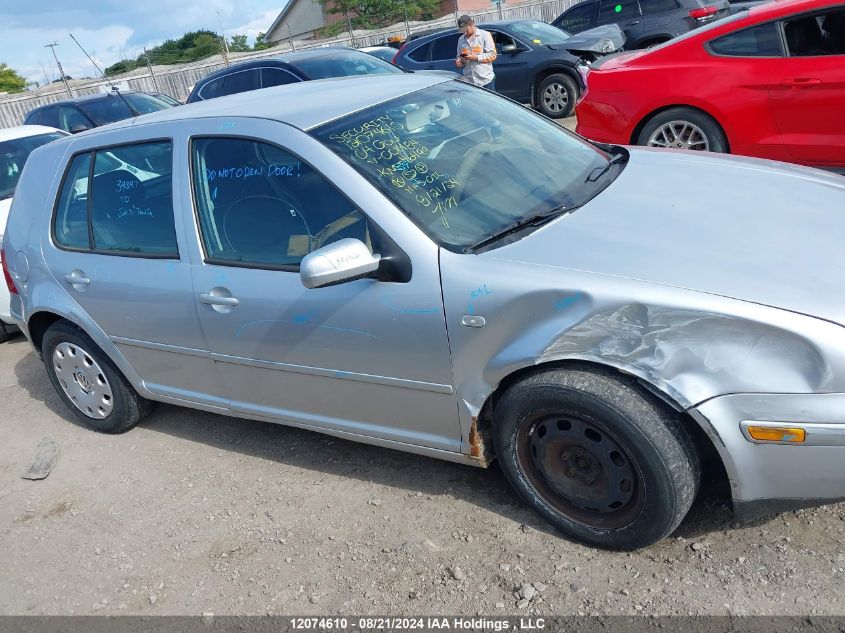 2004 Volkswagen Golf VIN: 9BWGL21J044001484 Lot: 12074610