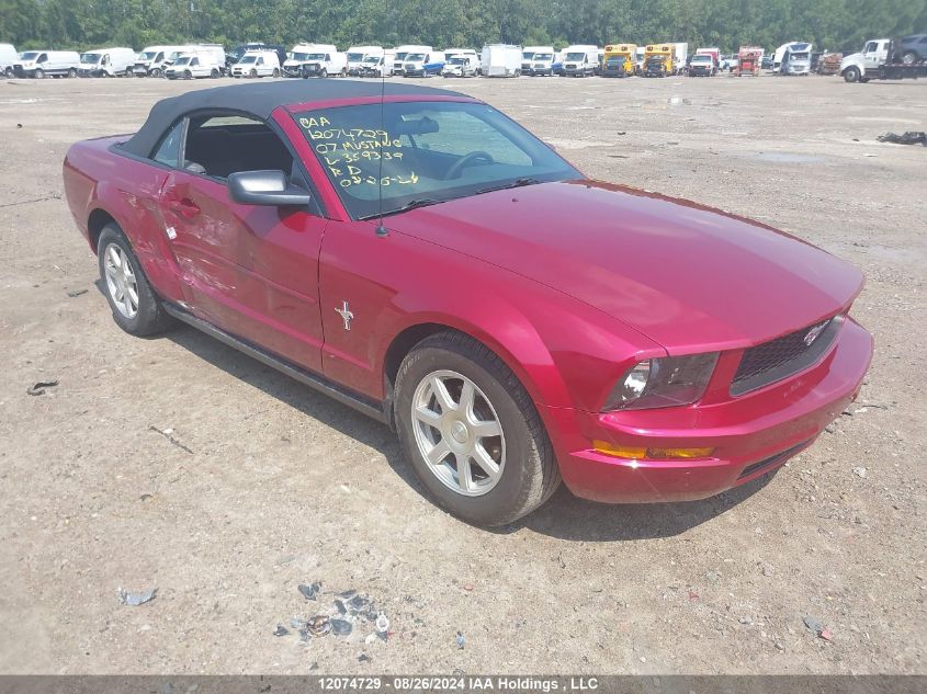 2007 Ford Mustang VIN: 1ZVFT84N175359339 Lot: 12074729
