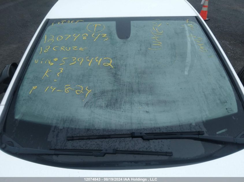 2018 Chevrolet Cruze VIN: 3G1BE6SM7JS539442 Lot: 12074843