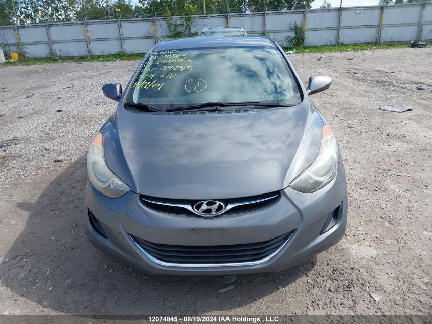 2013 Hyundai Elantra Gl VIN: 5NPDH4AE1DH214595 Lot: 12074845