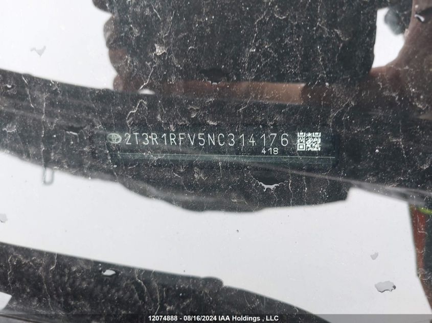 2022 Toyota Rav4 Xle VIN: 2T3R1RFV5NC314176 Lot: 12074888