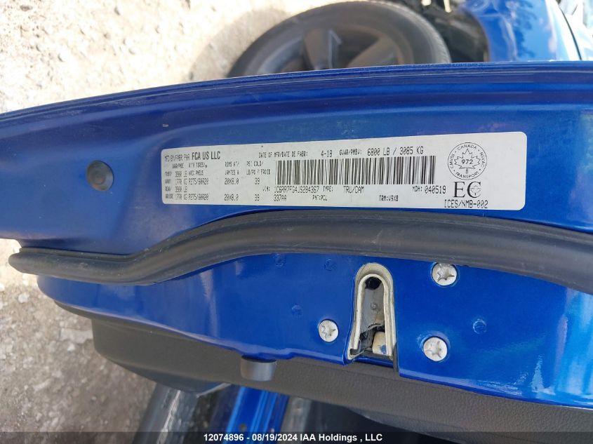 2018 Ram 1500 St VIN: 1C6RR7FG4JS284367 Lot: 12074896