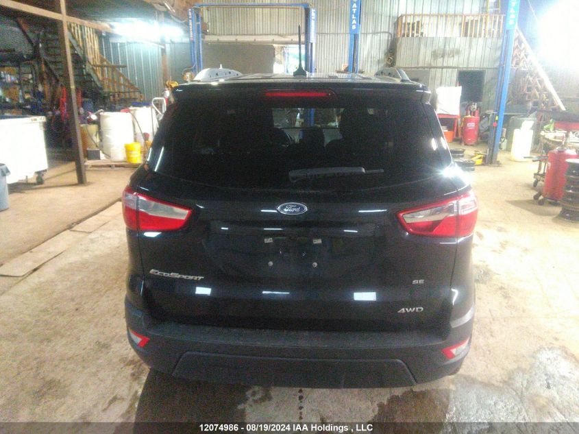 2020 Ford Ecosport Se VIN: MAJ6S3GL9LC312249 Lot: 12074986