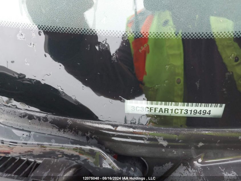 2012 Fiat 500 Pop VIN: 3C3CFFAR1CT319494 Lot: 12075040