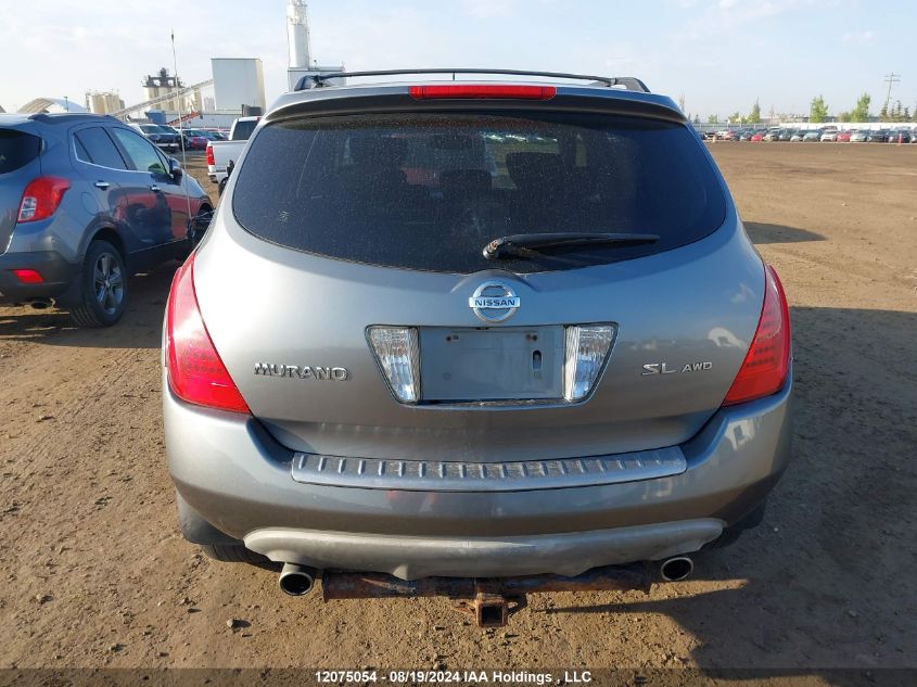 2006 Nissan Murano Sl VIN: JN8AZ08W06W515092 Lot: 12075054