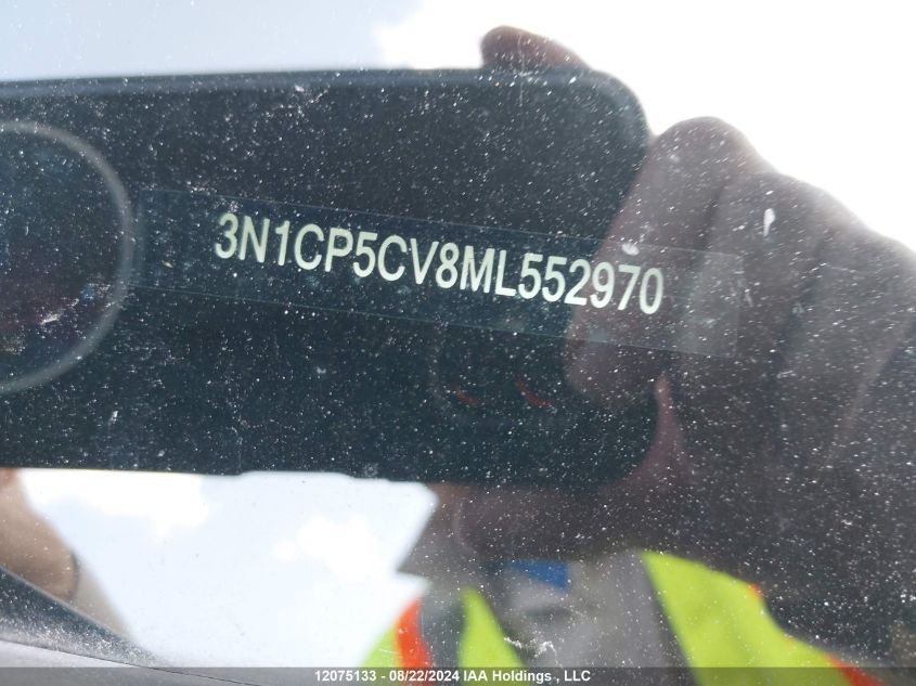 2021 Nissan Kicks VIN: 3N1CP5CV8ML552970 Lot: 12075133