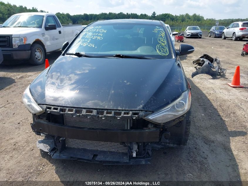 2018 Hyundai Elantra Sport VIN: KMHD04LB4JU567890 Lot: 12075134