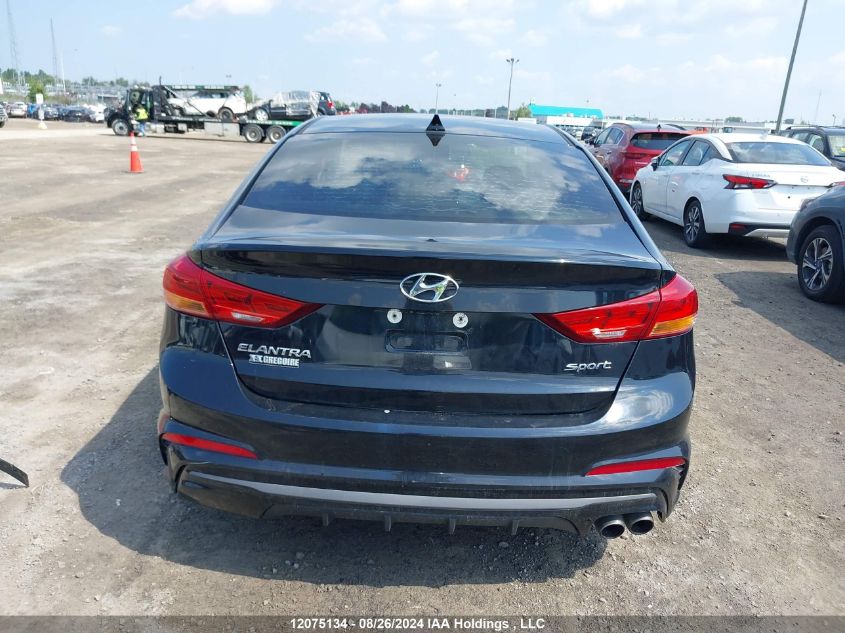 2018 Hyundai Elantra Sport VIN: KMHD04LB4JU567890 Lot: 12075134