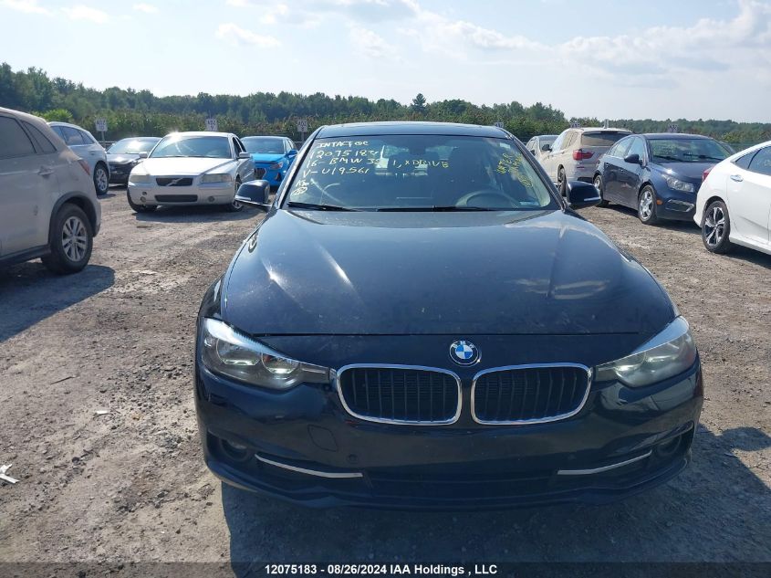 2016 BMW 320I xDrive VIN: WBA8E5G50GNU19561 Lot: 12075183