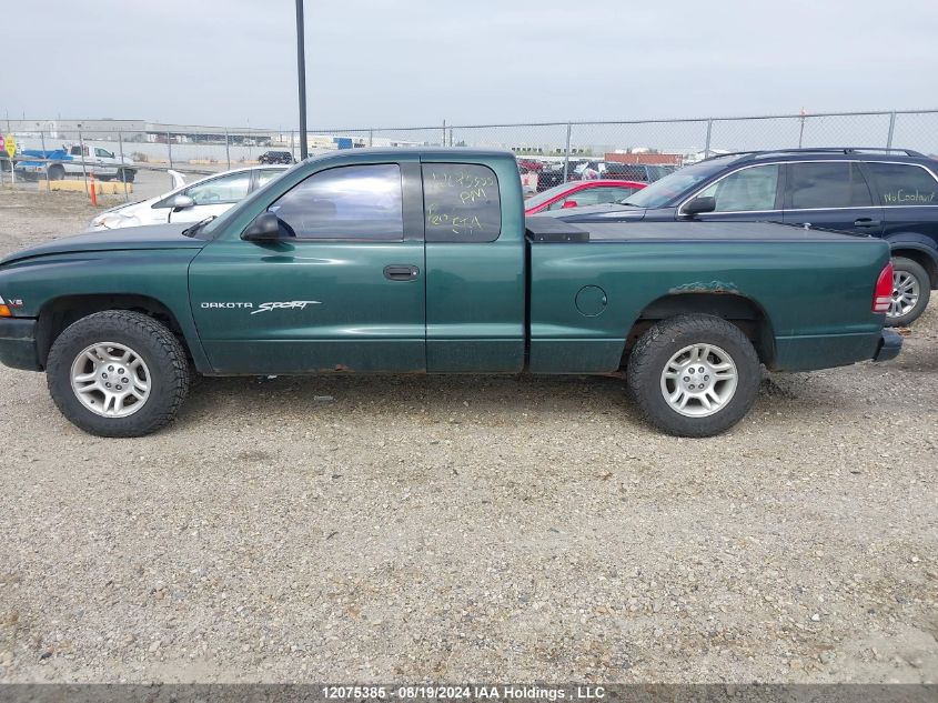 2000 Dodge Dakota VIN: 1B7GL22X1YS709581 Lot: 12075385