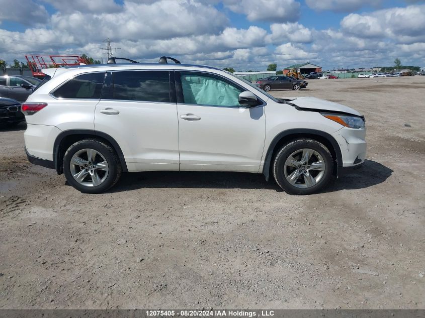 2016 Toyota Highlander Limited/Ltd Platinum VIN: 5TDDKRFH9GS228745 Lot: 12075405