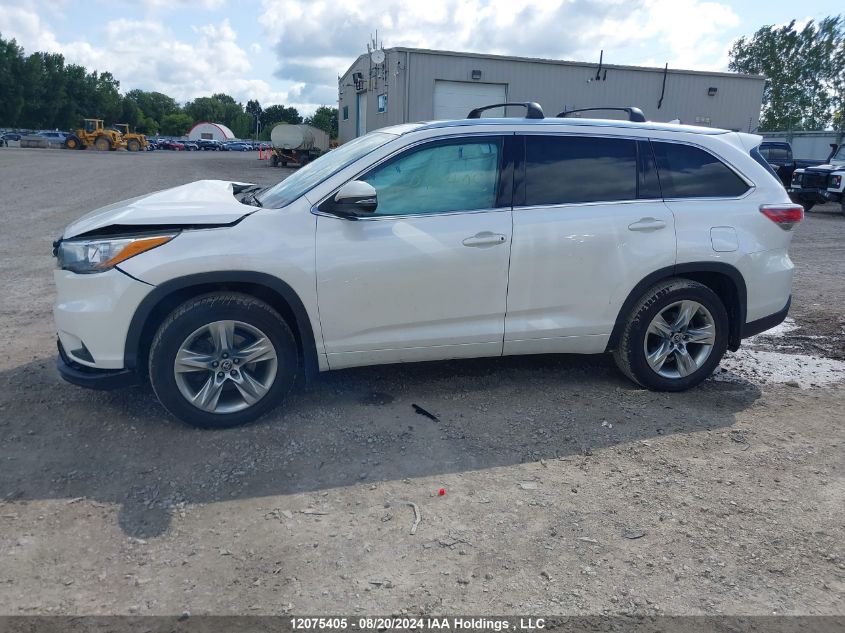 2016 Toyota Highlander Limited/Ltd Platinum VIN: 5TDDKRFH9GS228745 Lot: 12075405