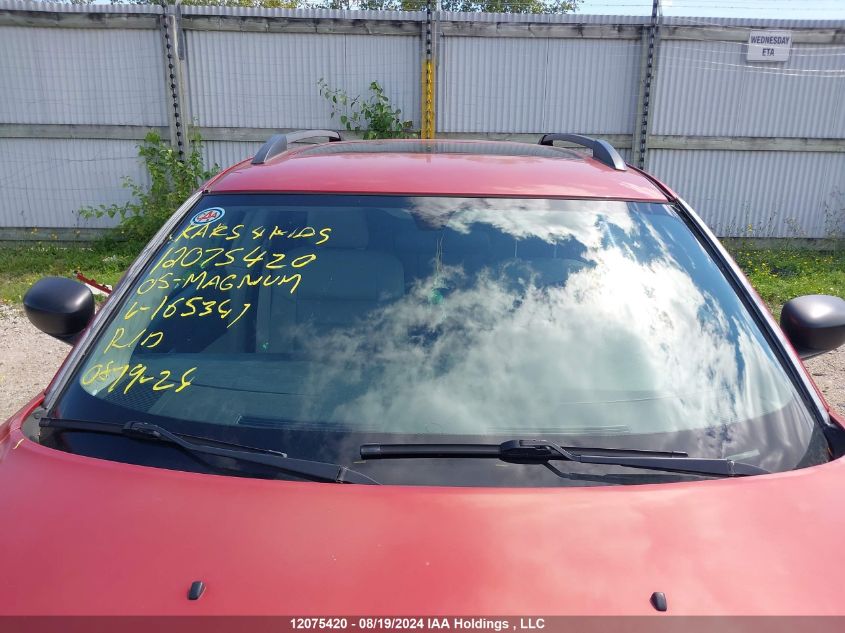 2005 Dodge Magnum Sxt VIN: 2D4FV48V35H165341 Lot: 12075420