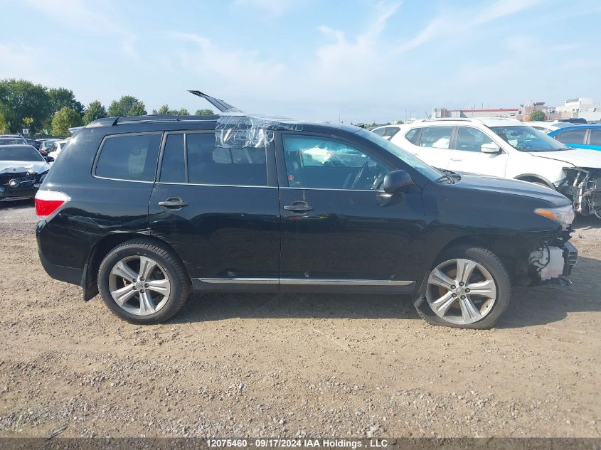 2013 Toyota Highlander Plus/Se VIN: 5TDBK3EH4DS266126 Lot: 12075460