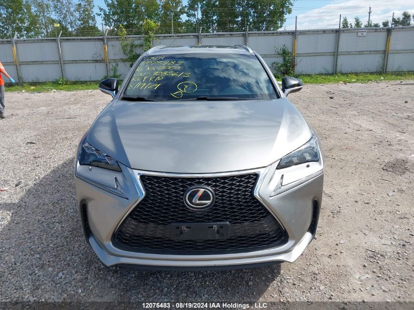 2016 Lexus Nx 200T/Base/F Sport VIN: JTJBARBZ3G2085613 Lot: 12075483