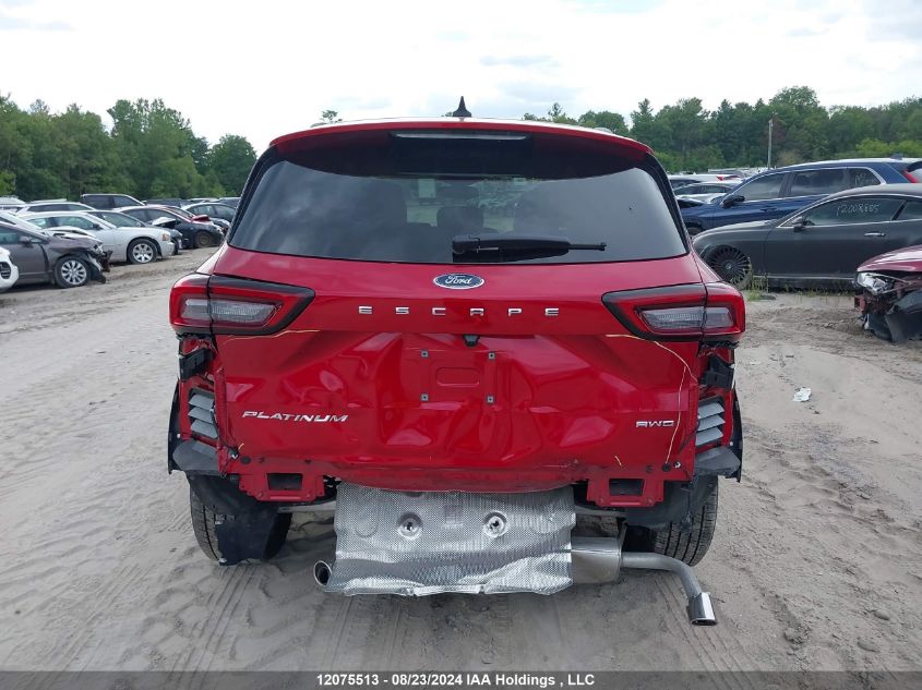 2024 Ford Escape Platinum VIN: 1FMCU9JA3RUA51538 Lot: 12075513