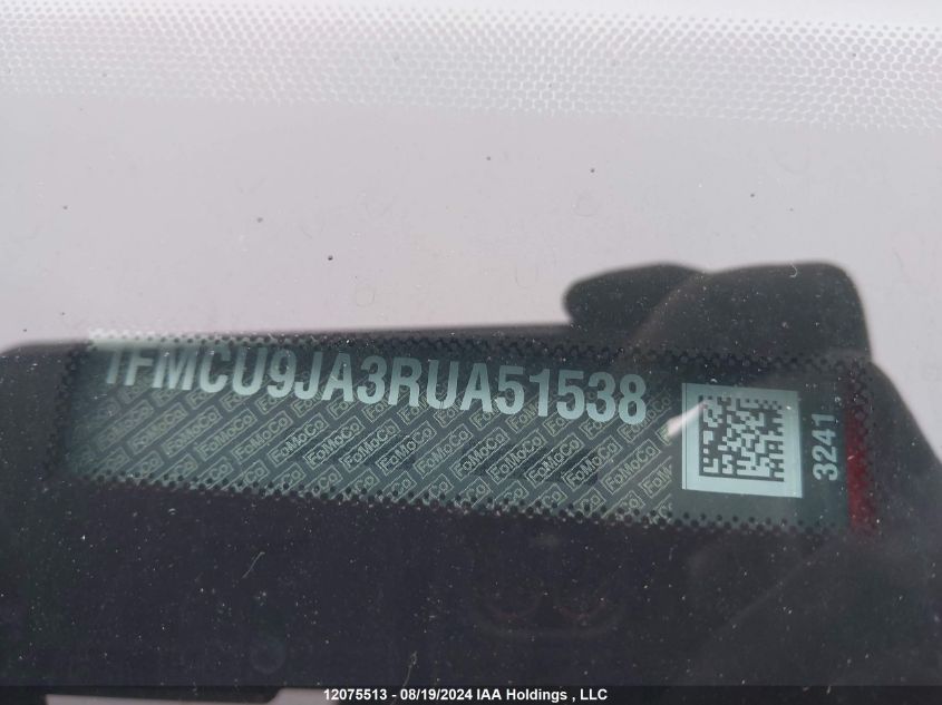 2024 Ford Escape Platinum VIN: 1FMCU9JA3RUA51538 Lot: 12075513