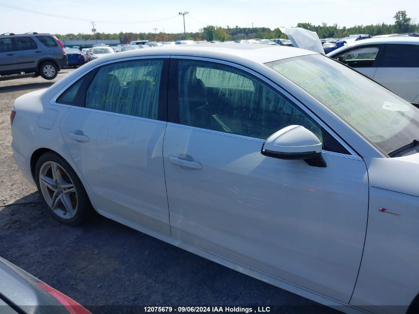 2020 Audi A4 Sedan VIN: WAUENAF43LN006175 Lot: 12075679