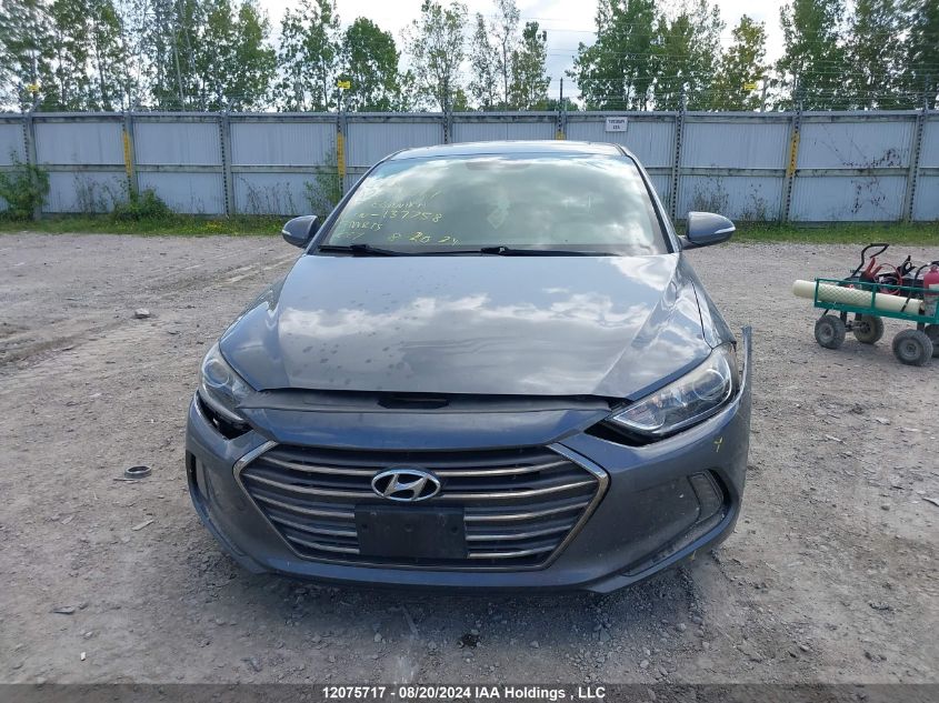 2017 Hyundai Elantra Limited VIN: KMHD84LF5HU137758 Lot: 12075717