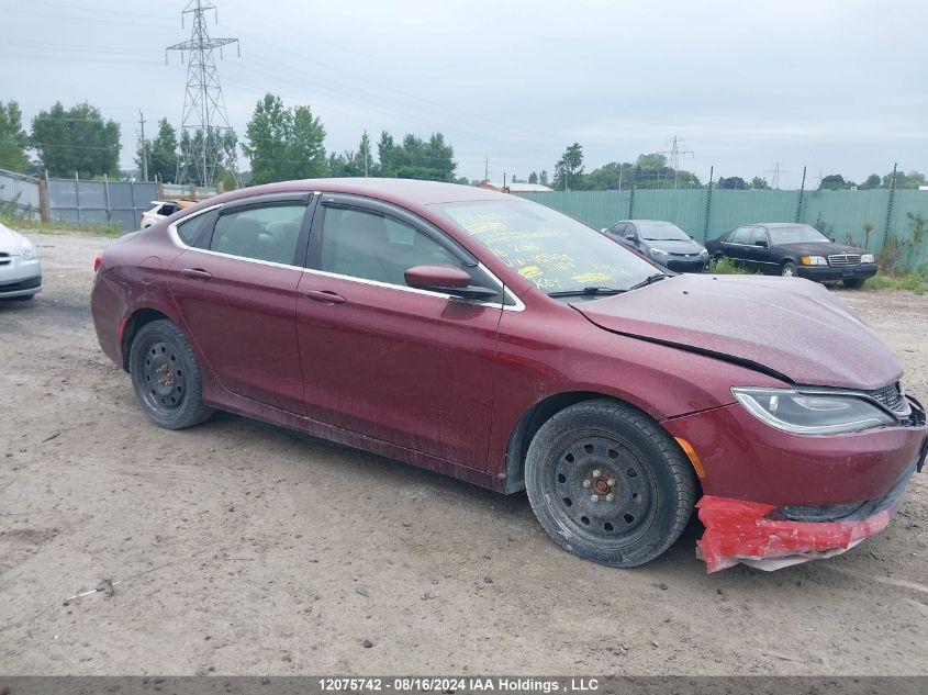 2016 Chrysler 200 Lx VIN: 1C3CCCFBXGN105435 Lot: 12075742