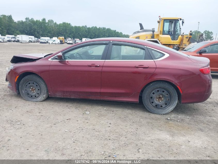 2016 Chrysler 200 Lx VIN: 1C3CCCFBXGN105435 Lot: 12075742