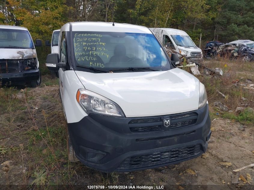 2015 Ram Promaster City St VIN: ZFBERFCT5F6967152 Lot: 12075759