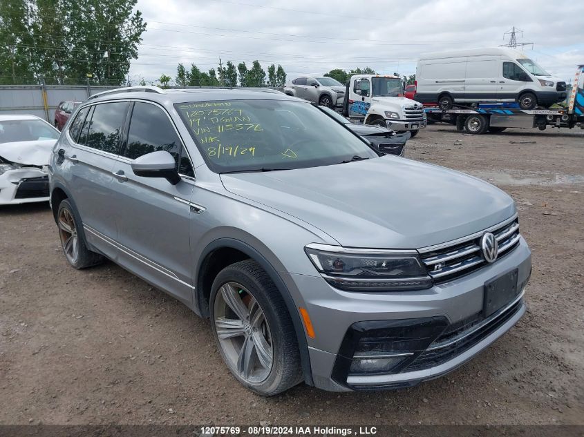 2019 Volkswagen Tiguan VIN: 3VV4B7AXXKM115576 Lot: 12075769