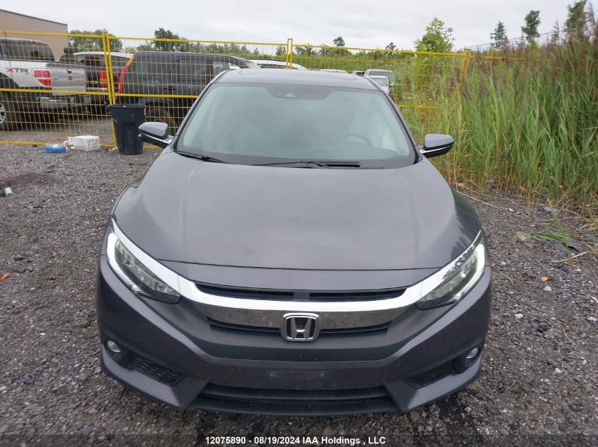 2017 Honda Civic Touring VIN: 2HGFC1F90HH107510 Lot: 12075890